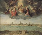 Peter Paul Rubens View of Antwerp witb the River (MK01) oil on canvas